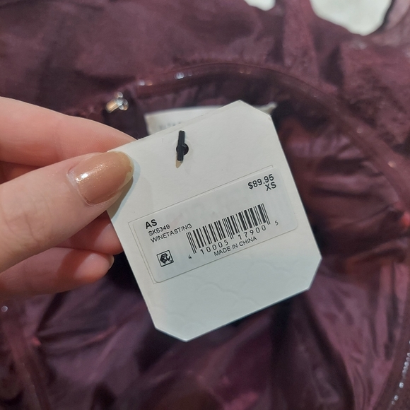 NWT Altar'd State Maroon Strapless Layered Mini Party Dress - Picture 3 of 7